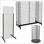Pack of 4 KC Store Fixtures A04203 Gridwall Panel 2 W x 5 H Black 