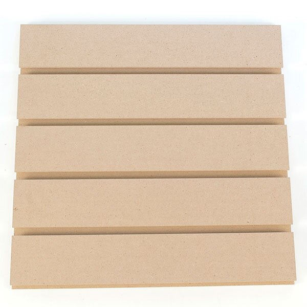 Slatwall 8' x 4' vertical 3"OC grooved for inserts - paint grade
