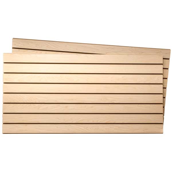 Slatwall melamine 2' x 4' 2Pk maple
