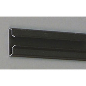 Aluminum slatwall insert 96" long - black anodized