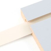 Vinyl slatwall insert - almond - .010 thick x 1" wide x 130' long