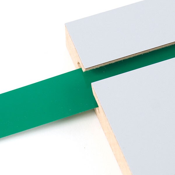 Vinyl slatwall insert green .010 thick x 11/4" wide x 130' long
