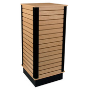 Slatwall cube with base 24"x24"x54" high - maple