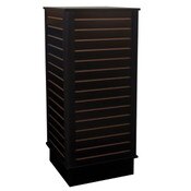Slatwall cube with base 24"x24"x54" high - black