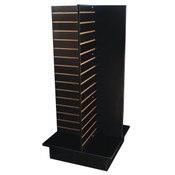 Slatwall 4-way unit 24" square x 53" high - black