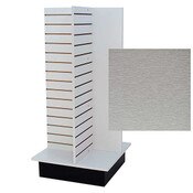 Slatwall 4Way Unit Brushed Aluminum