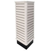 Slatwall triangle unit 24" wide x 54" high - white