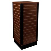 Slatwall cube with base 24"x24"x54" high - cherry
