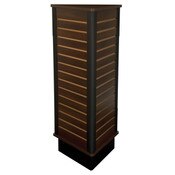 Slatwall triangle unit 24" wide x 54" high - chocolate cherry