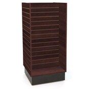 Slatwall H-unit 24"x24"x54" high - chocolate cherry