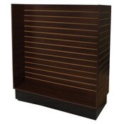 Slatwall H-unit 48"x24"x54" high - chocolate cherry