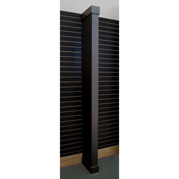 Wing wallblack boxed w/ slatwall hr bracket