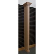 Crown molding wing wall - maple with slatwall bracket