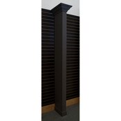 Crown molding wing wall - black with slatwall bracket