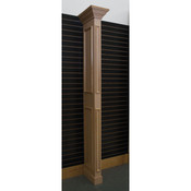Library wing wall - maple with slatwall bracket