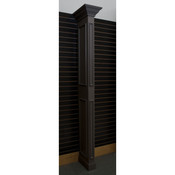 Library wing wall - black with slatwall bracket