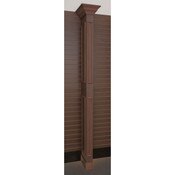 Library wing wall - chocolate cherry with slatwall bracket