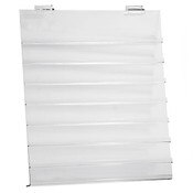 Acrylic slatwall earring-jewelry card displayer- 15-1/2w x 18h