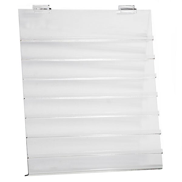 Acrylic slatwall earring-jewelry card displayer- 15-1/2w x 18h