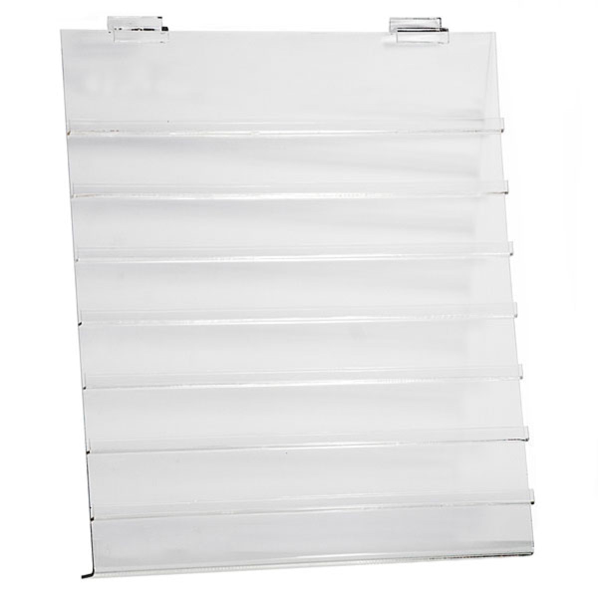 Acrylic slatwall earring-jewelry card displayer- 15-1/2w x 18h