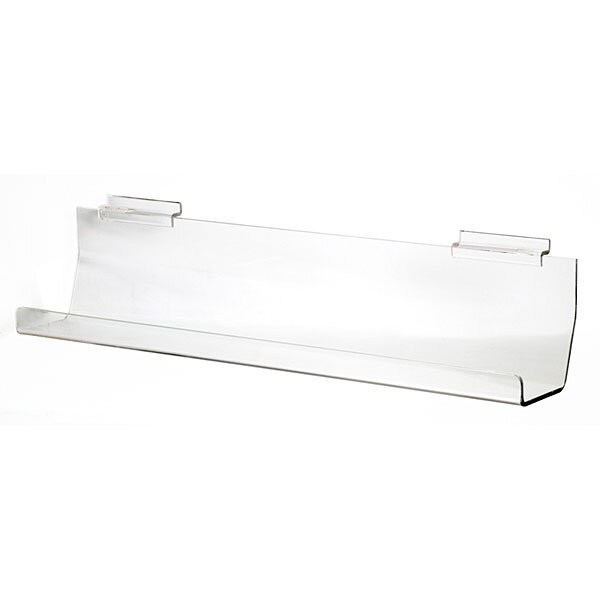 Acrylic slatwall Jrack 24"l x 3"d