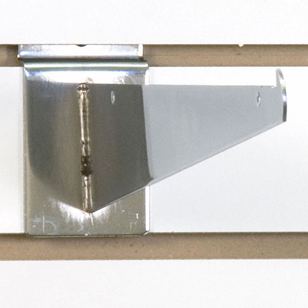 Slatwall 12" shelf bracket-chrome