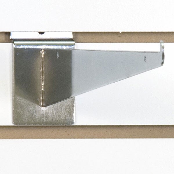 Slatwall 14" shelf bracket-chrome