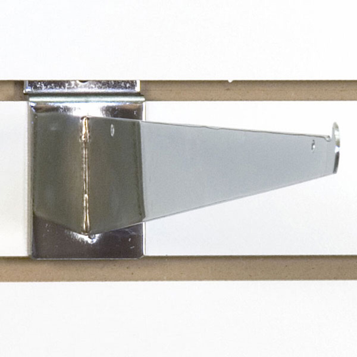 Slatwall 16" shelf bracket-chrome