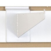 Slatwall 8" shelf bracket-white