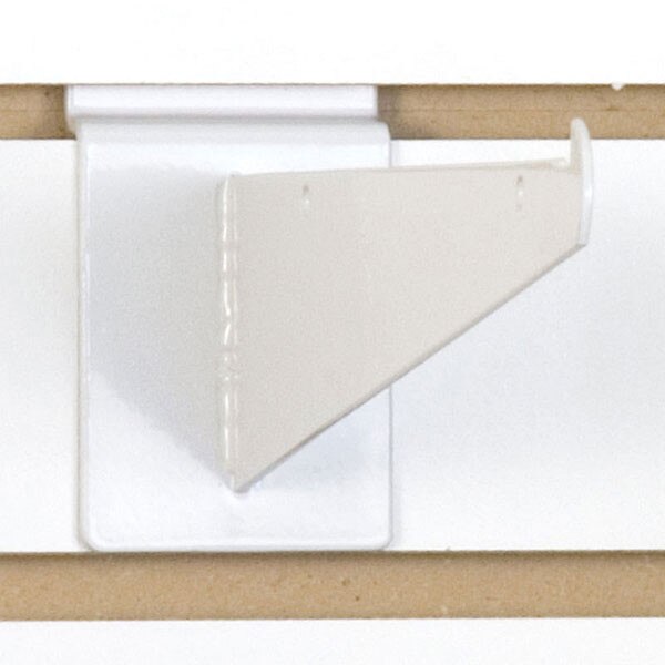 Slatwall 8" shelf bracket-white