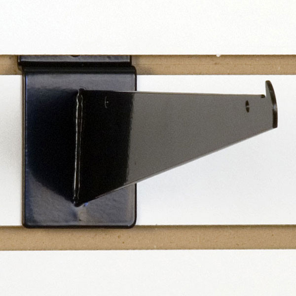 Slatwall 12" shelf bracket-black