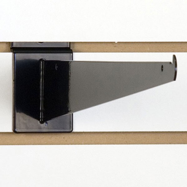 Slatwall 16" shelf bracket-black