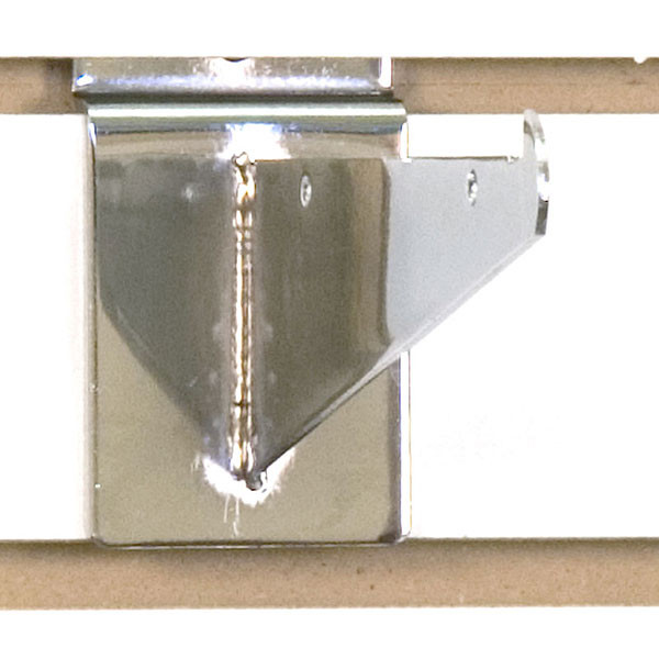Slatwall 6" shelf bracket-chrome