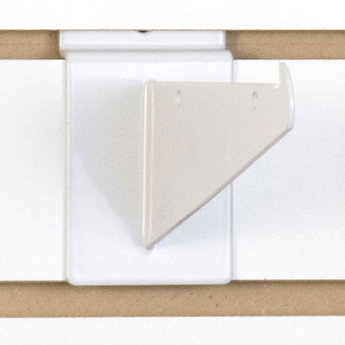 Slatwall 6" shelf bracket-white