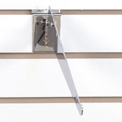 Adjustable slatwall shelf bracket 12inch-chrome