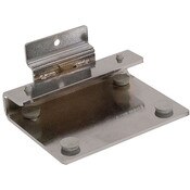 Slatwall Chrome Shelf Bracket for 3/8 Thick Glass Shelves