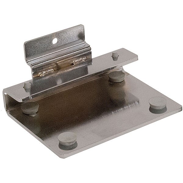 Slatwall Chrome Shelf Bracket for 3/8 Thick Glass Shelves