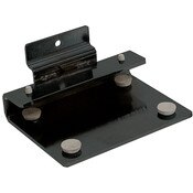 Slatwall Black Shelf Bracket for 3/8 Thick Glass Shelves
