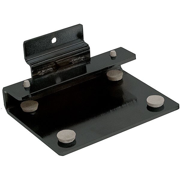 Slatwall Black Shelf Bracket for 3/8 Thick Glass Shelves