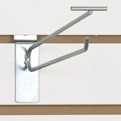 Slatwall scanner hook 10"-zinc finish