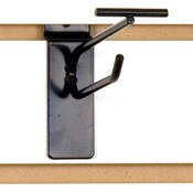 Slatwall scanner hook 4"-black finish