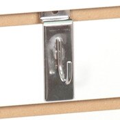 Slatwall J-hook - chrome
