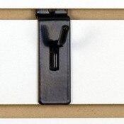 Slatwall hook 1" long - 1/4" wire - black