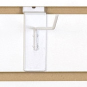 Slatwall hook 4" long 1/8" dia. wire - white