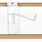 Slatwall hook 8" long 1/8" dia. wire - white