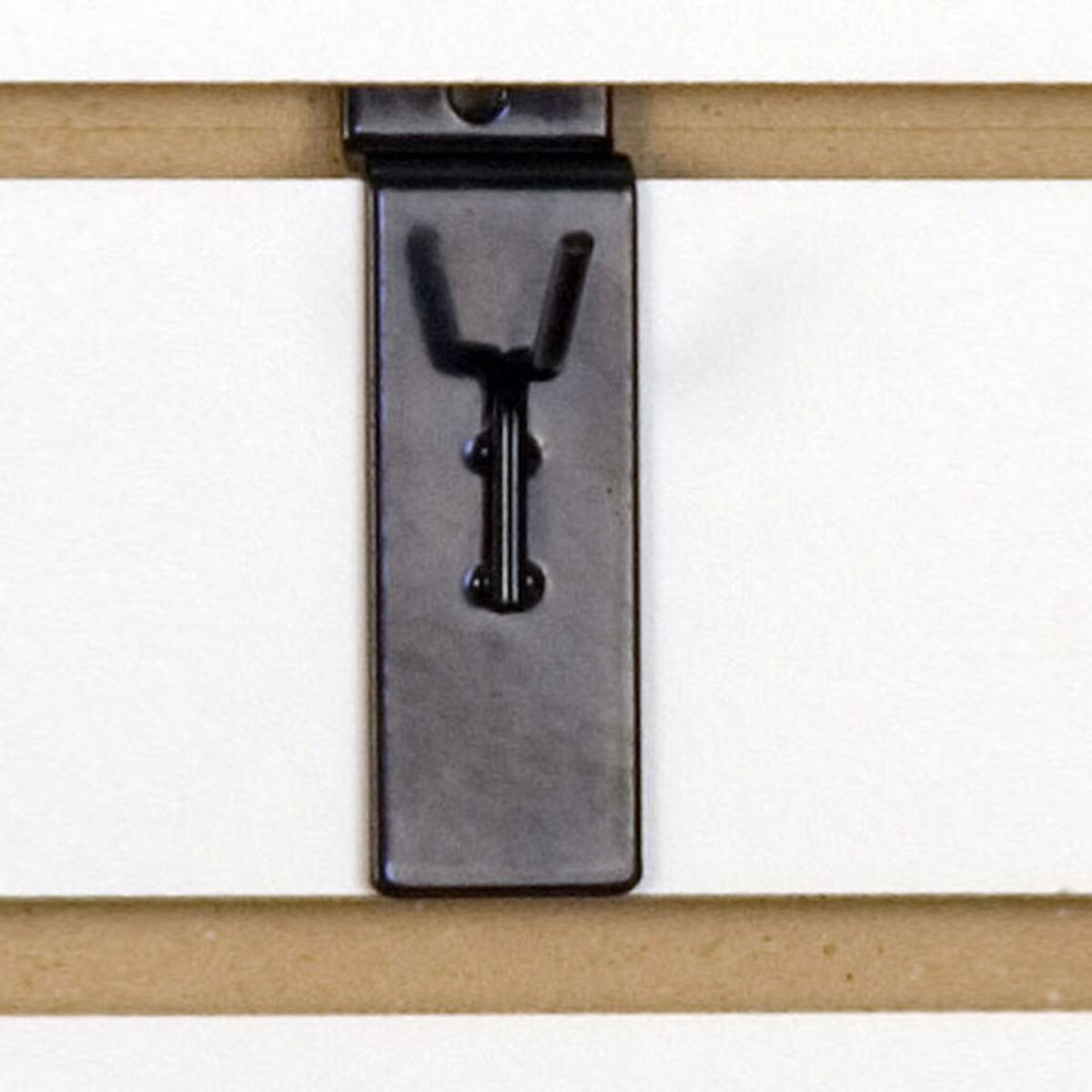 Slatwall hook 1" long 1/8" dia. wire black