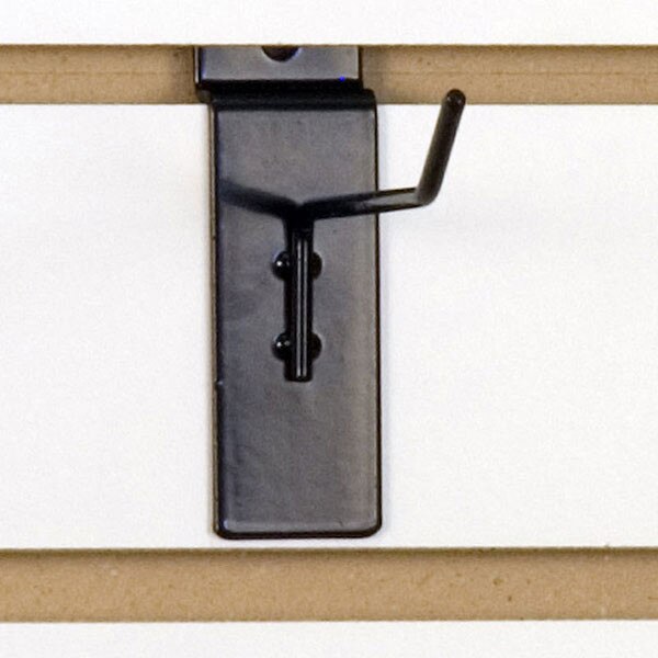 Slatwall hook 4" long 1/8" dia. wire black