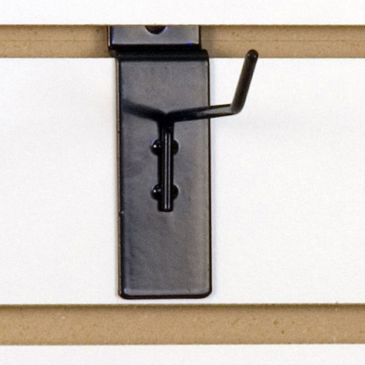 Slatwall hook 4" long 1/8" dia. wire black