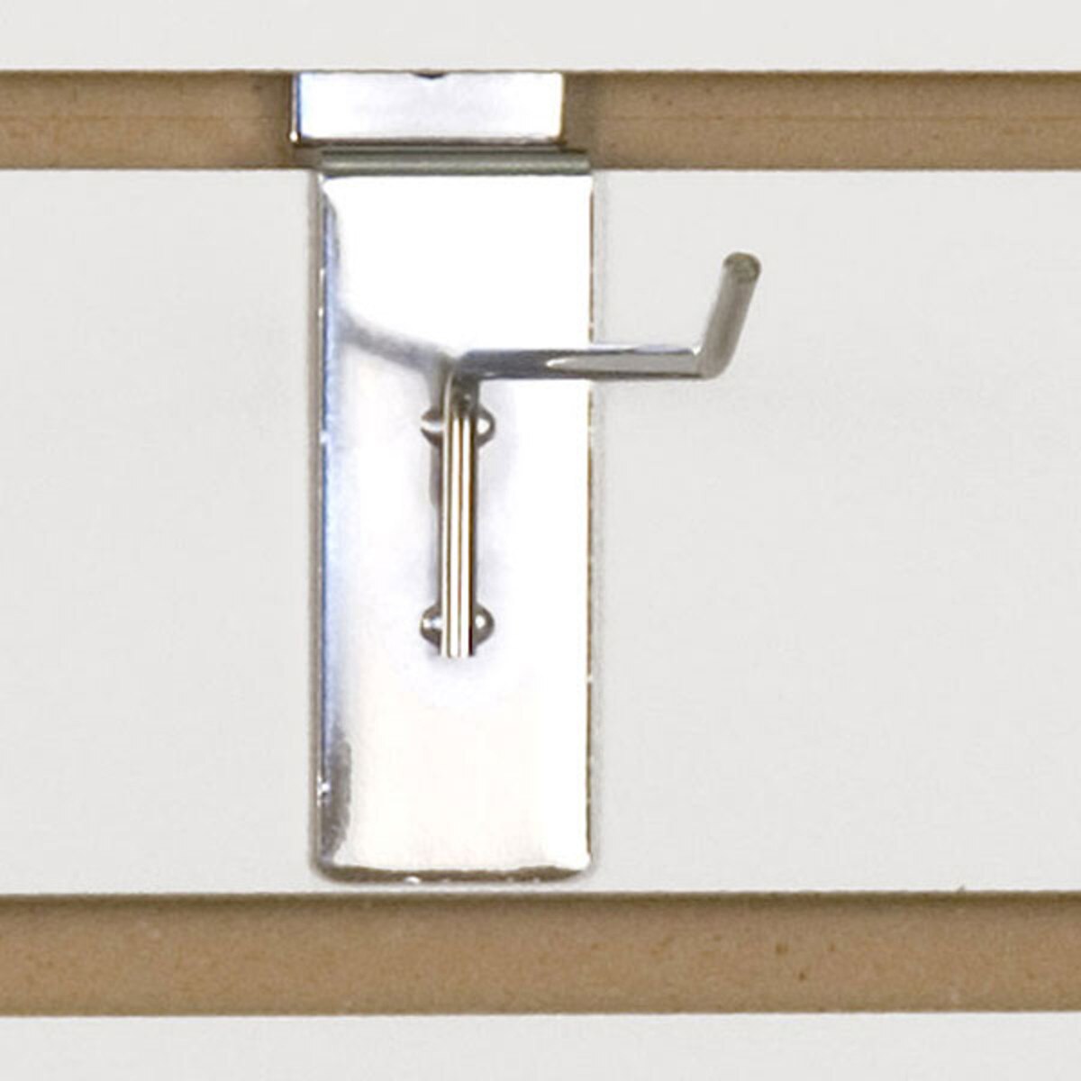 Slatwall hook 4" long 1/8" dia. wire chrome