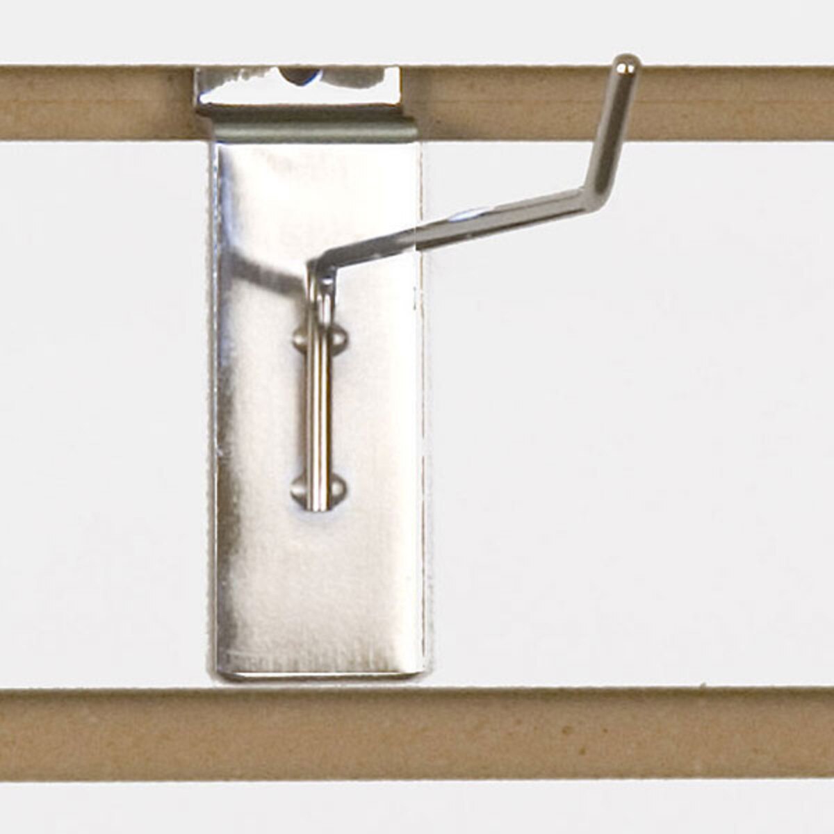 Slatwall hook 6" long 1/8" dia. wire chrome